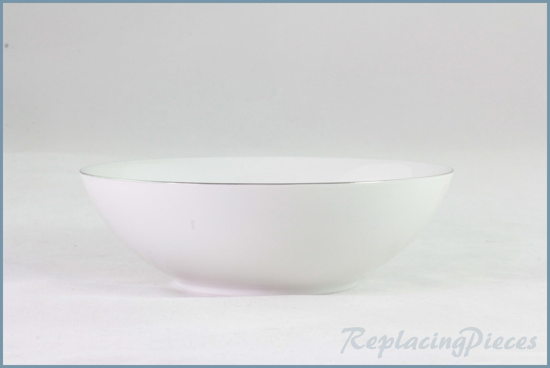 Thomas - White With Thin Gold Band - 5 5/8