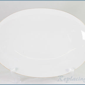 Thomas - White With Thin Gold Band - 13 1/8