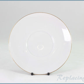 Thomas - White With Thin Gold Band - Tea Saucer