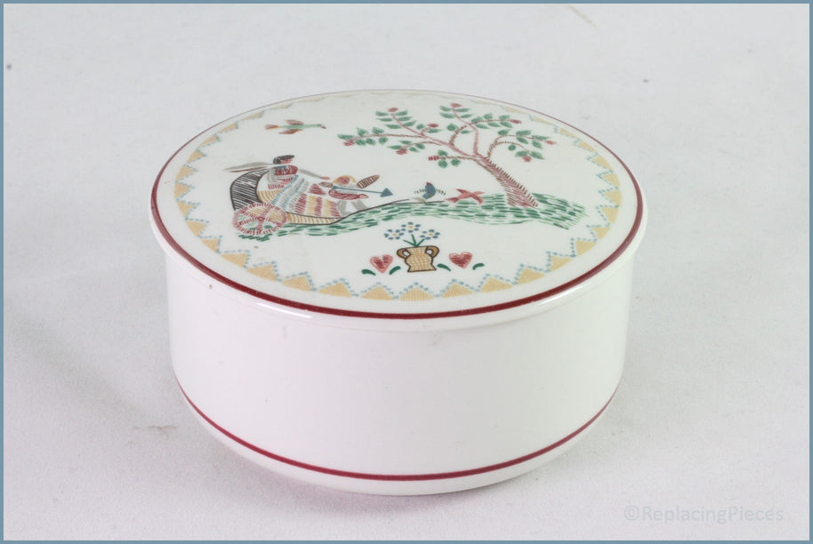 Villeroy & Boch - American Sampler - Round Lidded Box