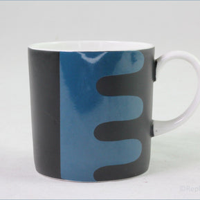 Wedgwood (Susie Cooper) - Pennant (C2151) - Coffee Can (Black/Blue)