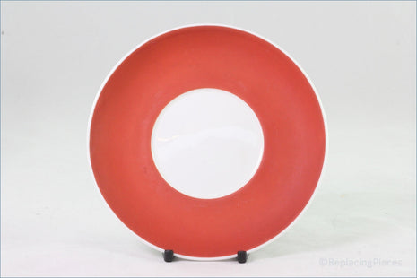 Wedgwood (Susie Cooper) - Pennant (C2151) - Coffee Saucer (Terracotta)