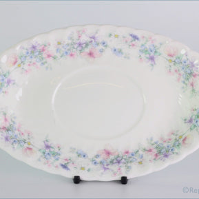 Wedgwood - Angela (Fluted) (R4870) - Gravy Boat Stand ONLY