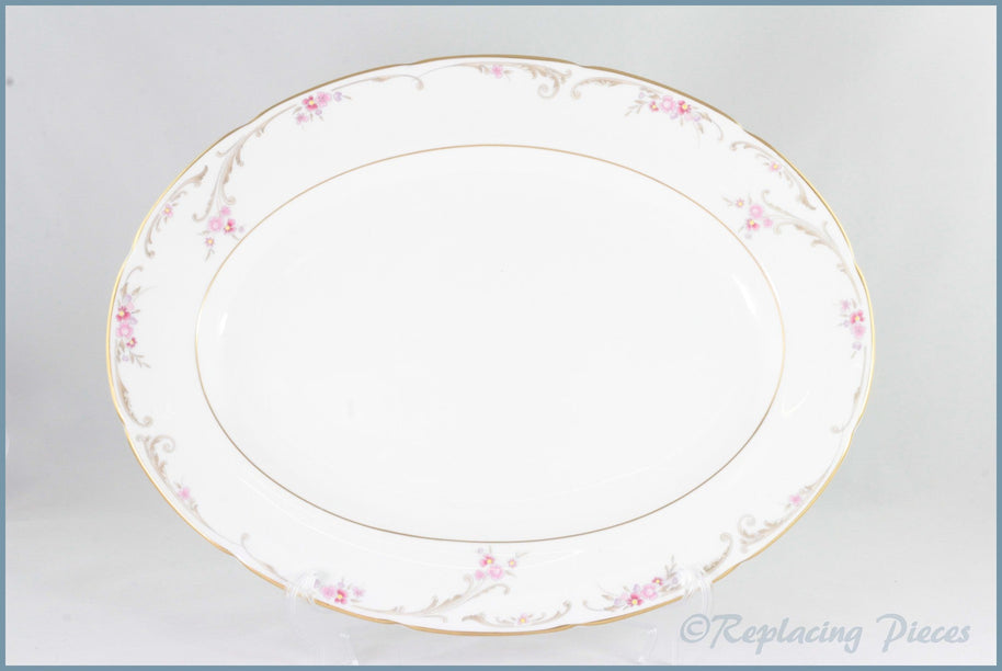 Wedgwood - Carisbrooke (Gold Edge) - 15 1/2" Oval Platter