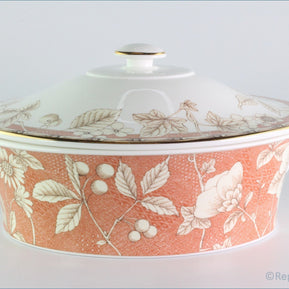 Wedgwood - Frances (Peach) - Lidded Vegetable Dish