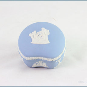 Wedgwood - Jasperware (Pale Blue) - Box - Kidney Shaped