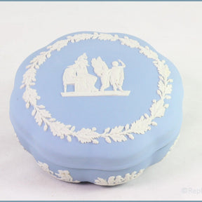 Wedgwood - Jasperware (Pale Blue) - Box - Petal Shaped