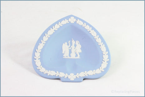 Wedgwood - Jasperware (Pale Blue) - Card Suits Pin Tray - Spades