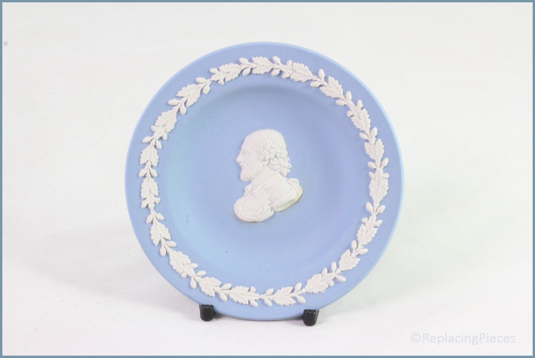 Wedgwood - Jasperware (Pale Blue) - Pin Tray - Shakespeare