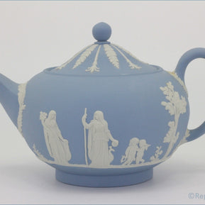 Wedgwood - Jasperware (Pale Blue) - 2 Pint Teapot