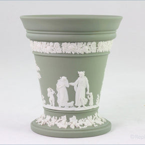 Wedgwood - Jasperware (Sage Green) - Vase
