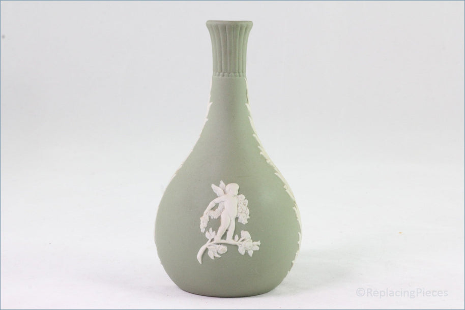 Wedgwood - Jasperware (Sage Green) - Bud Vase
