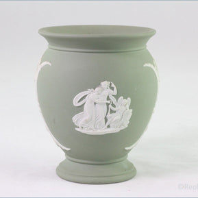 Wedgwood - Jasperware (Sage Green) - Vase (Narrow Base)