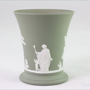 Wedgwood - Jasperware (Sage Green) - Small Flared Vase