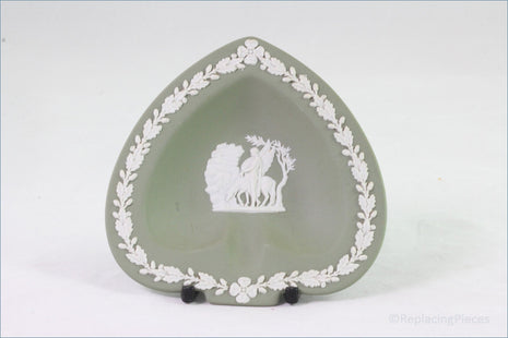 Wedgwood - Jasperware (Sage Green) - Pink Tray (Spade)