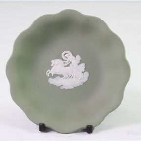 Wedgwood - Jasperware (Sage Green) - Scalloped Pin Tray