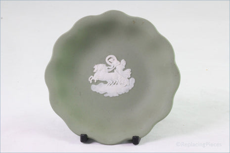 Wedgwood - Jasperware (Sage Green) - Scalloped Pin Tray