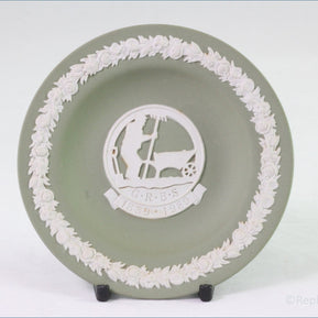 Wedgwood - Jasperware (Sage Green) - Round Pin Tray (GRBS)