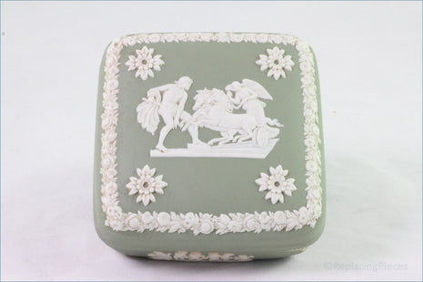Wedgwood - Jasperware (Sage Green) - Square Box