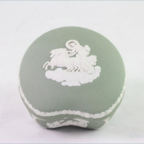 Wedgwood - Jasperware (Sage Green) - Kidney Box 