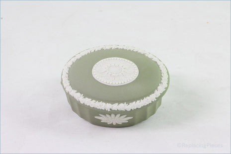 Wedgwood - Jasperware (Sage Green) - Oval Box