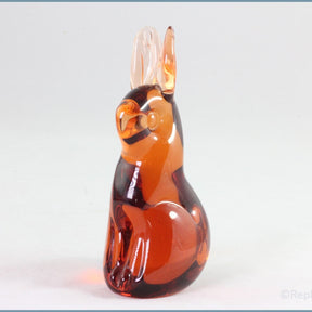 Wedgwood - Glass Rabbit Figurine (Orange)