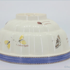 Wedgwood - Sarahs Garden - Jelly Mould - Ceramic bowl with butterfly designs on a white background