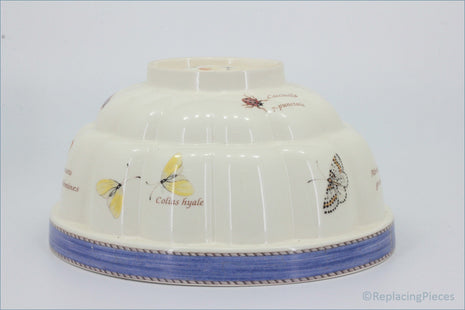 Wedgwood - Sarahs Garden - Jelly Mould - Ceramic bowl with butterfly designs on a white background
