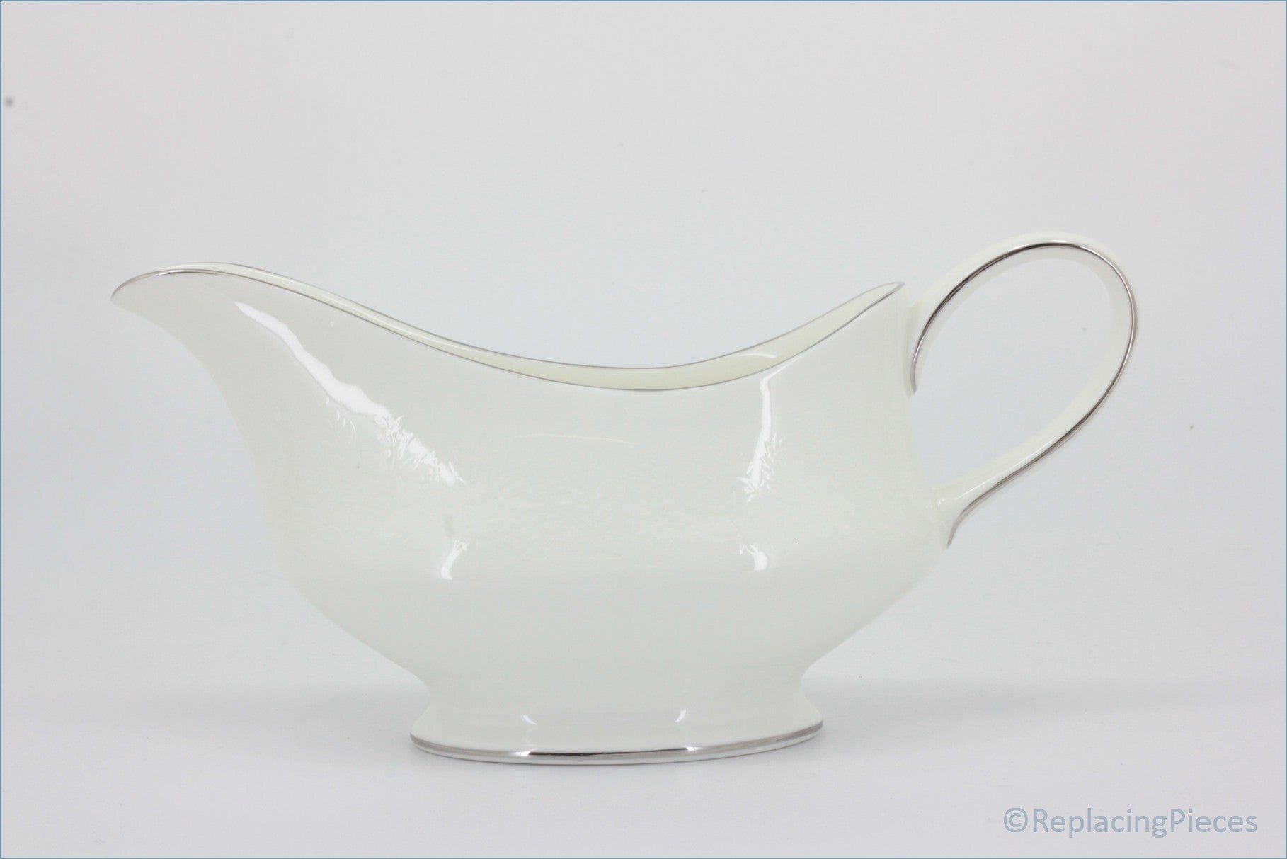 Wedgwood - Silver Ermine - Gravy Boat