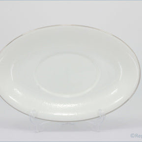 Wedgwood - Silver Ermine - Gravy Boat Stand