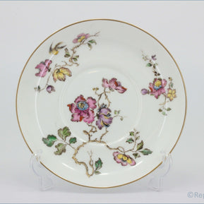 Wedgwood - Swallow - Coffee Saucer (Gold Edge)