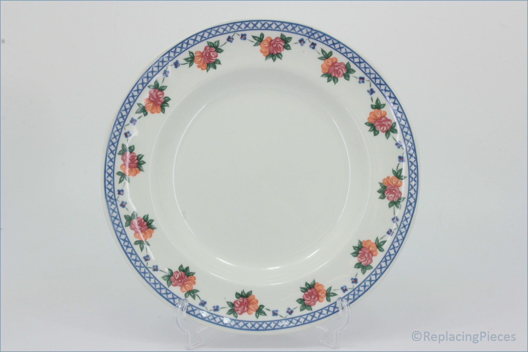 Wedgwood - Trellis Rose - 8 1/4