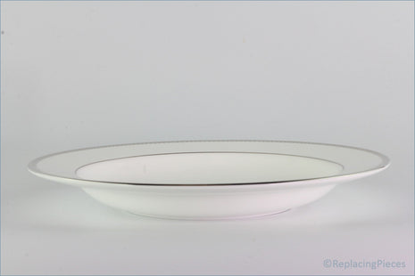 Wedgwood - Vera Wang Lace (Platinum) - 9" Rimmed Bowl
