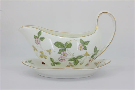 Wedgwood - Wild Strawberry - Fixed Gravy Boat And Stand