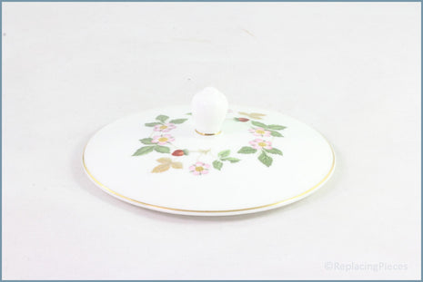 Wedgwood - Wild Strawberry - Lid ONLY To Round Petal Box