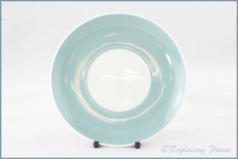 Wedgwood (Susie Cooper) - Flower Motif (Series B) - Coffee Saucer (Light Blue)