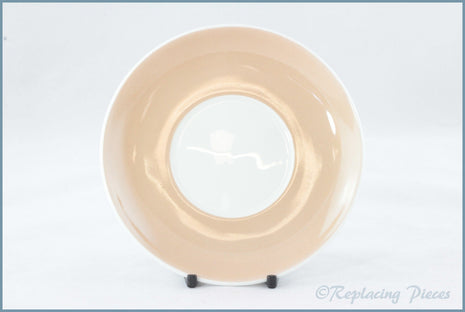 Wedgwood (Susie Cooper) - Flower Motif (Series B) - Coffee Saucer (Peach)
