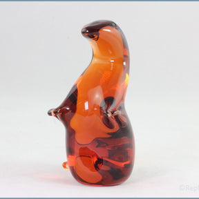 Wedgwood - Glass Otter Figurine (Orange)