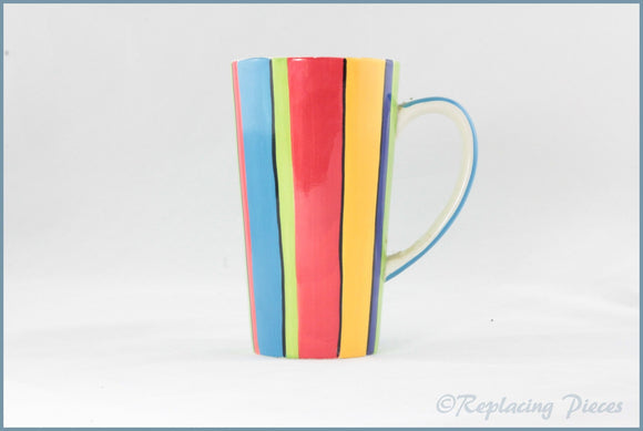 RPW108 - Whittards - Latte Mug (Stripes)