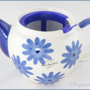 RPW112 - Whittards - Teapot (Tea Clipper - Blue Flowers)