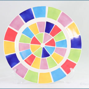 RPW121 - Whittards - Multi Coloured Squares - Dinner Plate
