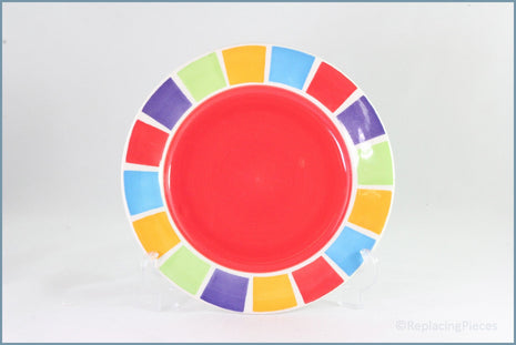 RPW122 - Whittards - Multi Coloured Squares - 9 5/8" Luncheon Plate