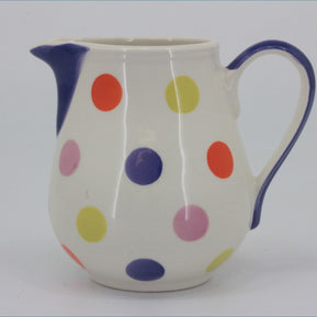 RPW280 - Whittards - Milk Jug (Purple Multi Coloured Spot)