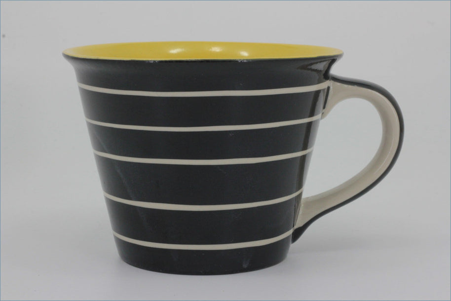 RPW284 - Whittards - Teacup (Black & White Stripes)