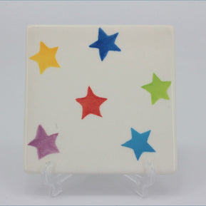 RPW289 - Whittards - Coaster (Multi Coloured Stars)