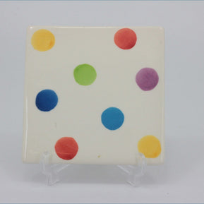 RPW291 - Whittards - Coaster (Multi Coloured Spots)
