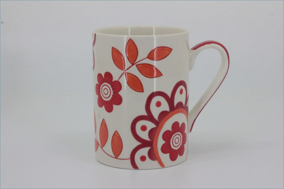 RPW298 - Whittards - Mug (Red & Orange Flowers)