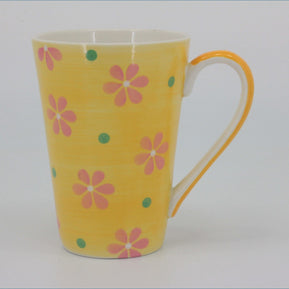 RPW301 - Whittards - Mug (Yellow/Pink Flowers)