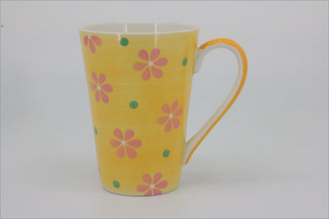 RPW301 - Whittards - Mug (Yellow/Pink Flowers)