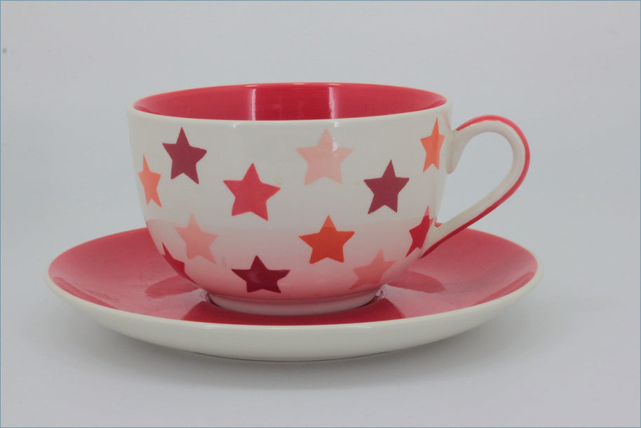 RPW303 - Whittards - Breakfast Cup & Saucer (Red Stars)